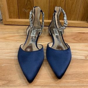 Badgley Mischka embellished flats